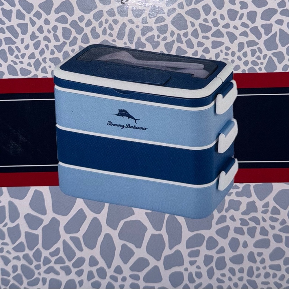 Tommy Bahama Blue Cooler Bento Box